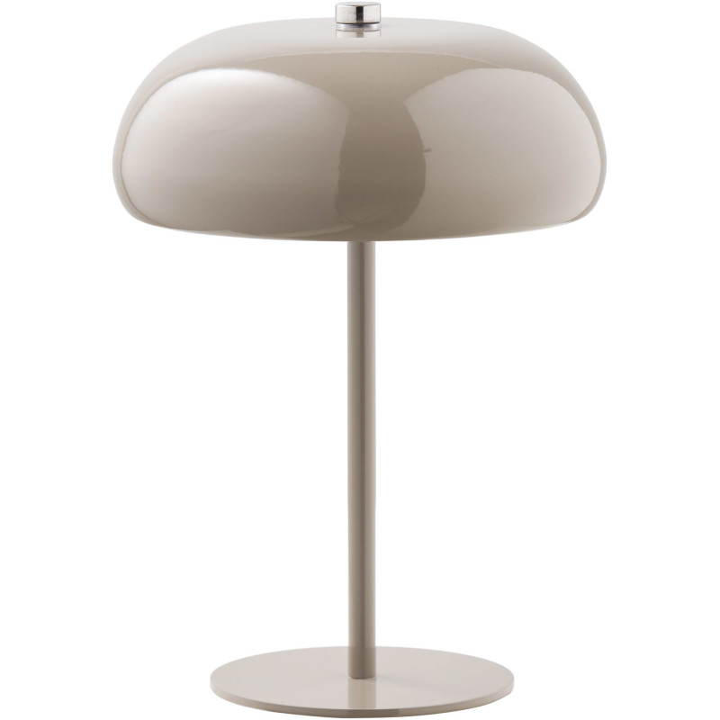 Lampe de table rechargeable tactile métal taupe 23 cm Margate House Nordic - 1