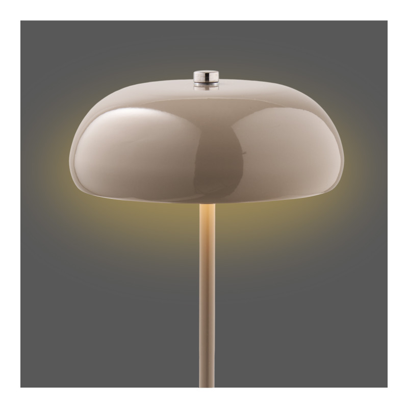 Lampe de table rechargeable tactile métal taupe 23 cm Margate House Nordic - 4