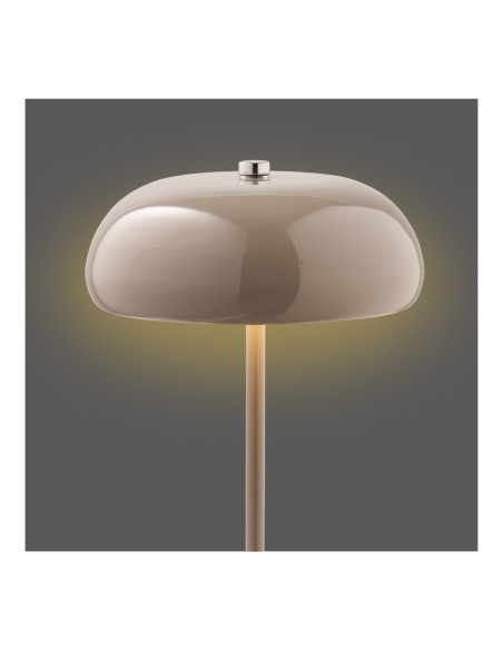 Lampe de table rechargeable tactile métal taupe 23 cm Margate House Nordic - 4