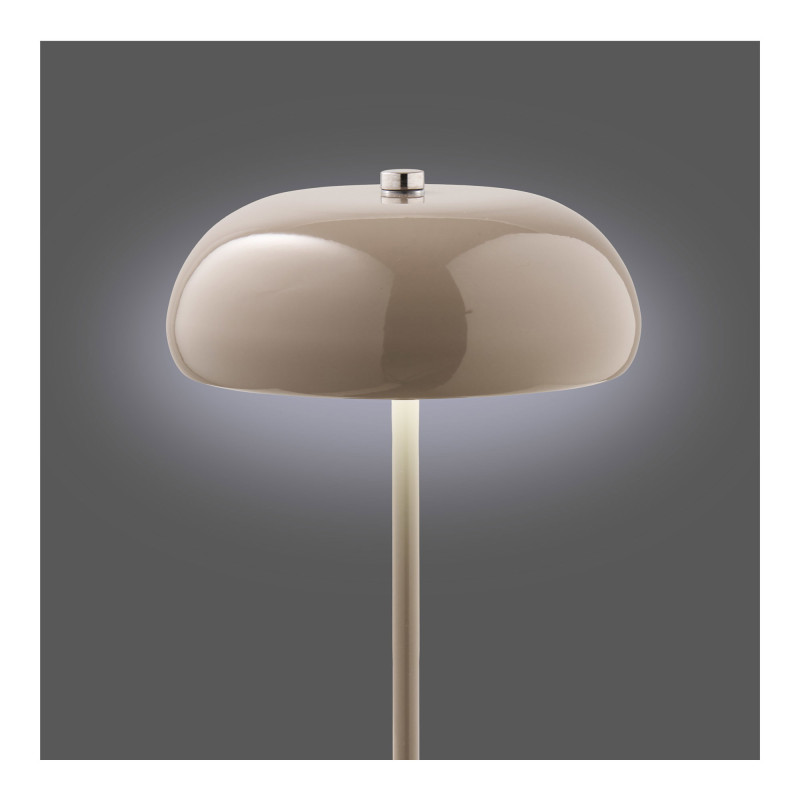 Lampe de table rechargeable tactile métal taupe 23 cm Margate House Nordic - 5