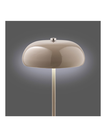 Lampe de table rechargeable tactile métal taupe 23 cm Margate House Nordic - 5