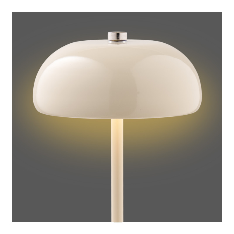 Lampe à poser rechargeable tactile métal beige 18 cm Margate House Nordic - 4