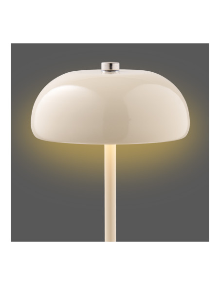 Lampe à poser rechargeable tactile métal beige 18 cm Margate House Nordic - 4