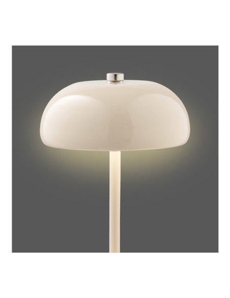 Lampe à poser rechargeable tactile métal beige 18 cm Margate House Nordic - 6