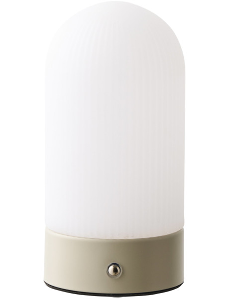Lampe à poser rechargeable tactile beige et blanc 18 cm Ashford House Nordic - 1