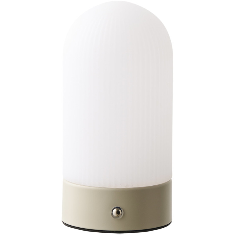 Lampe à poser rechargeable tactile beige et blanc 18 cm Ashford House Nordic - 1