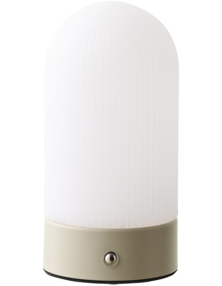 Lampe à poser rechargeable tactile beige et blanc 18 cm Ashford House Nordic - 1