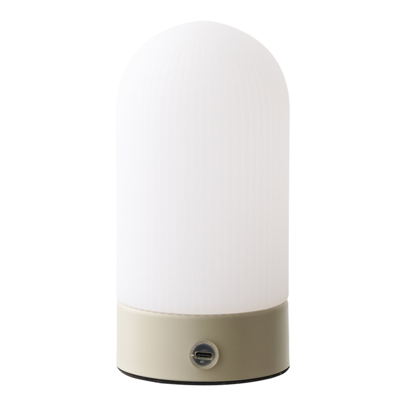 Lampe à poser rechargeable tactile beige et blanc 18 cm Ashford House Nordic - 3
