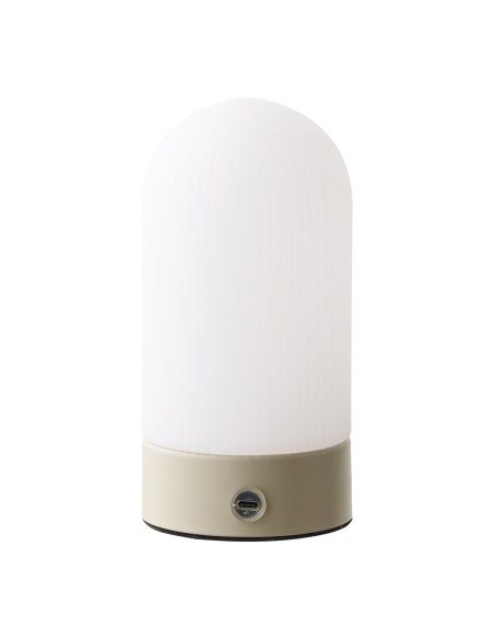 Lampe à poser rechargeable tactile beige et blanc 18 cm Ashford House Nordic - 3