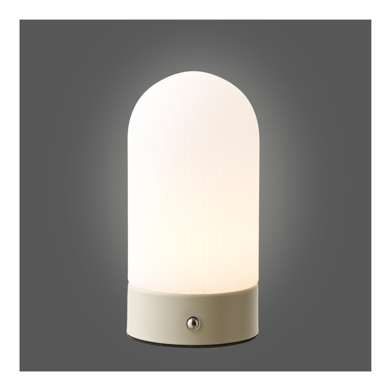 Lampe à poser rechargeable tactile beige et blanc 18 cm Ashford House Nordic - 6