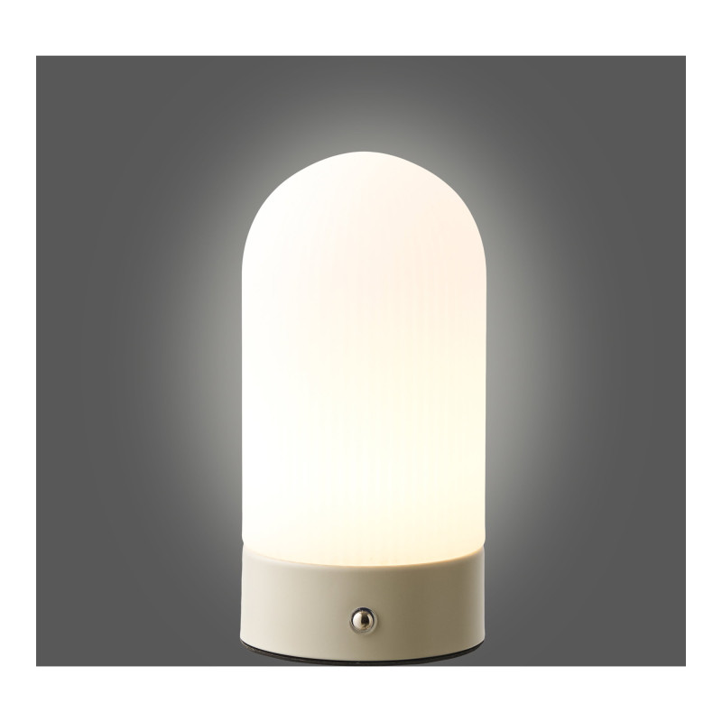 Lampe à poser rechargeable tactile beige et blanc 18 cm Ashford House Nordic - 7
