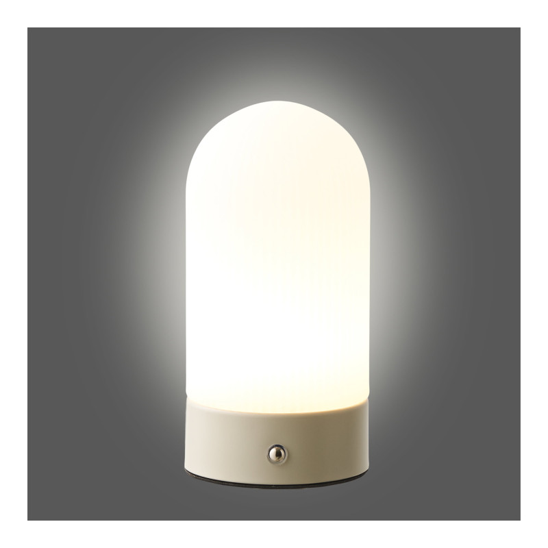 Lampe à poser rechargeable tactile beige et blanc 18 cm Ashford House Nordic - 8