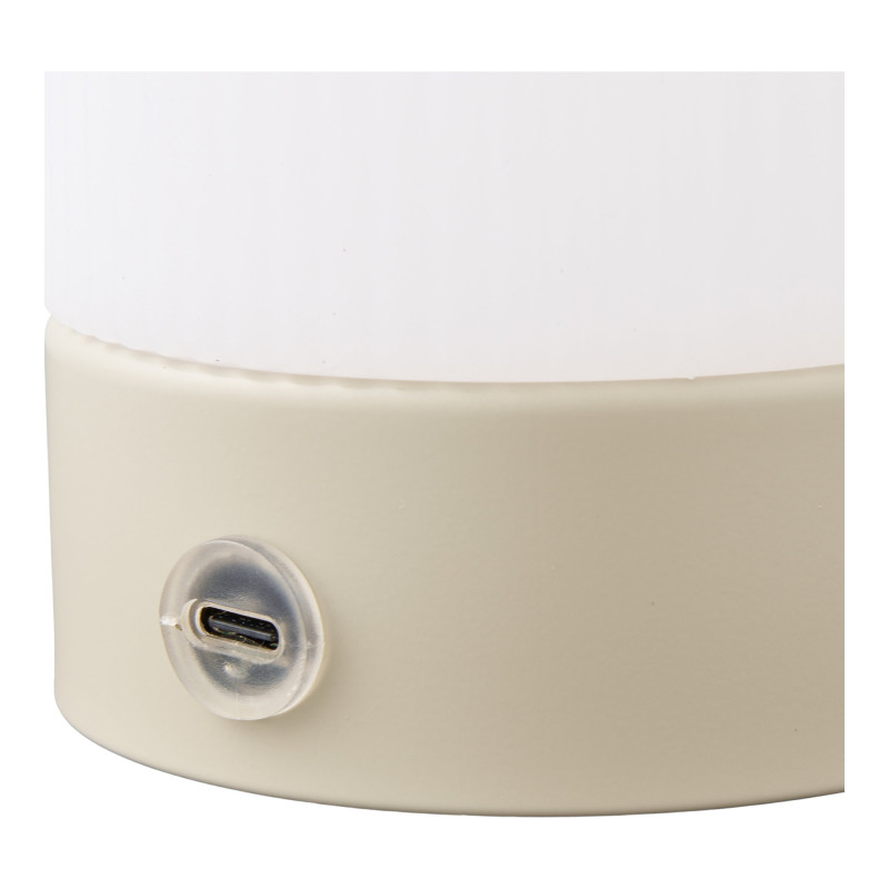 Lampe à poser rechargeable tactile beige et blanc 18 cm Ashford House Nordic - 5