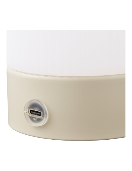 Lampe à poser rechargeable tactile beige et blanc 18 cm Ashford House Nordic - 5