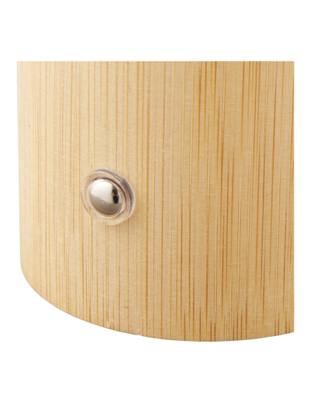 Lampe à poser rechargeable bambou naturel blanc 18 cm Stafford House Nordic - 5