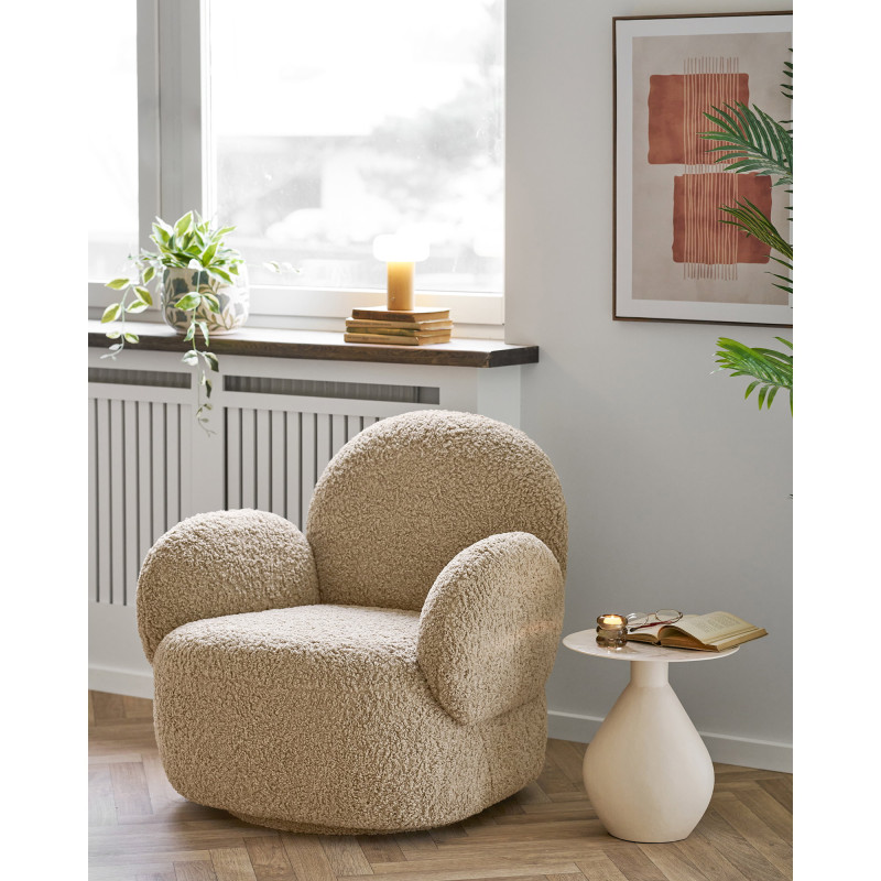 Lampe à poser rechargeable bambou naturel blanc 18 cm Stafford House Nordic - 10