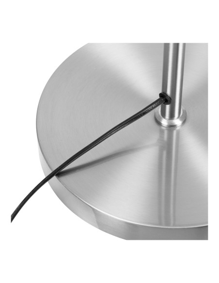 Lampadaire en lin beige et acier gris 150 cm Watton House Nordic - 4