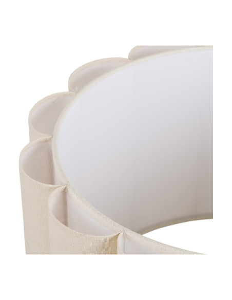 Lampadaire en lin beige et acier gris 150 cm Watton House Nordic - 5