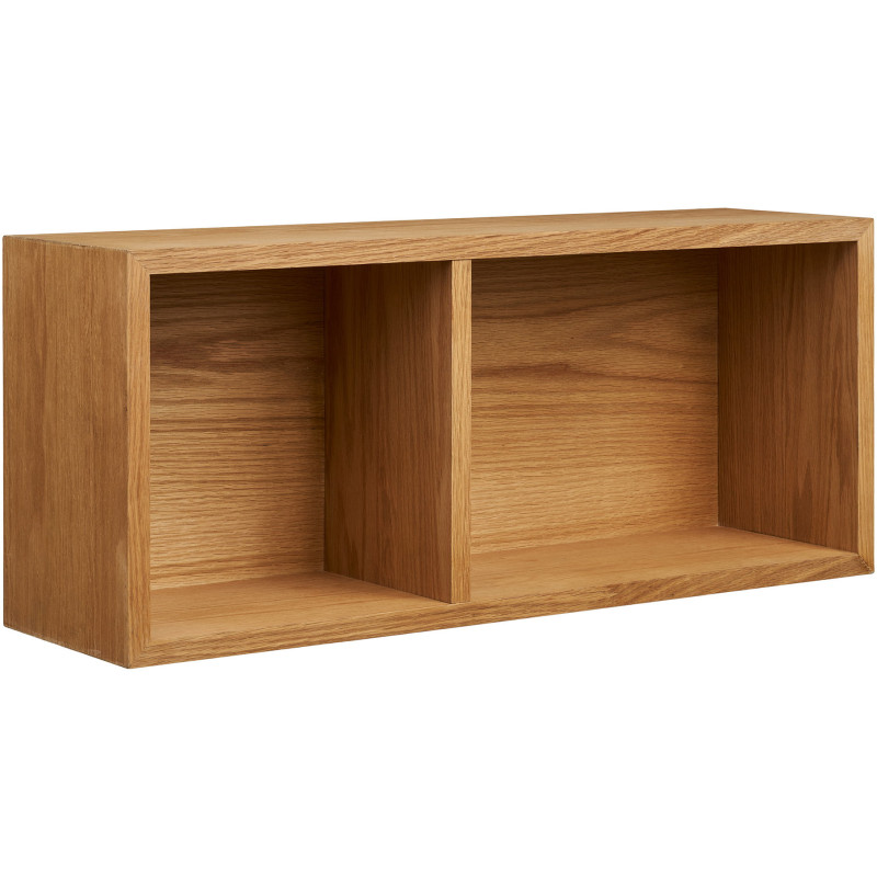 Étagère murale placage chêne 2 niches 71 cm Oshawa House Nordic - 1