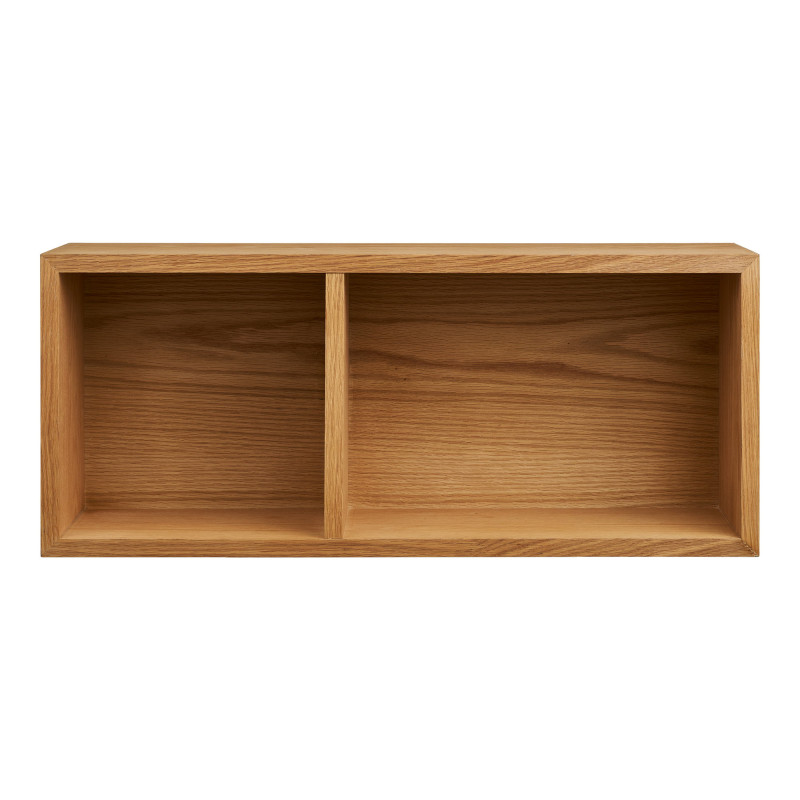 Étagère murale placage chêne 2 niches 71 cm Oshawa House Nordic - 3