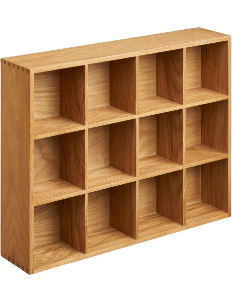 Étagère murale chêne 12 niches 51 cm Soria House Nordic - 1