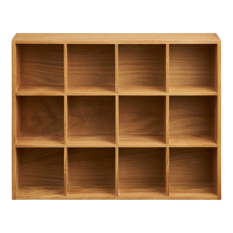 Étagère murale chêne 12 niches 51 cm Soria House Nordic - 3