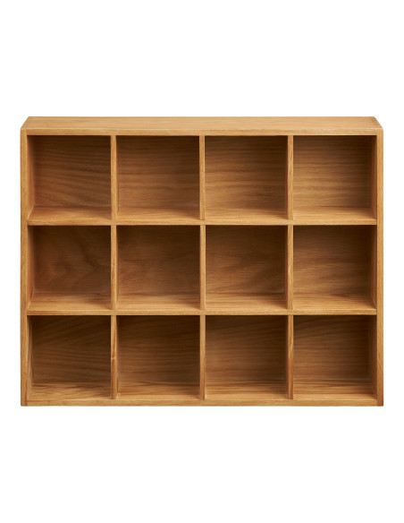 Étagère murale chêne 12 niches 51 cm Soria House Nordic - 3