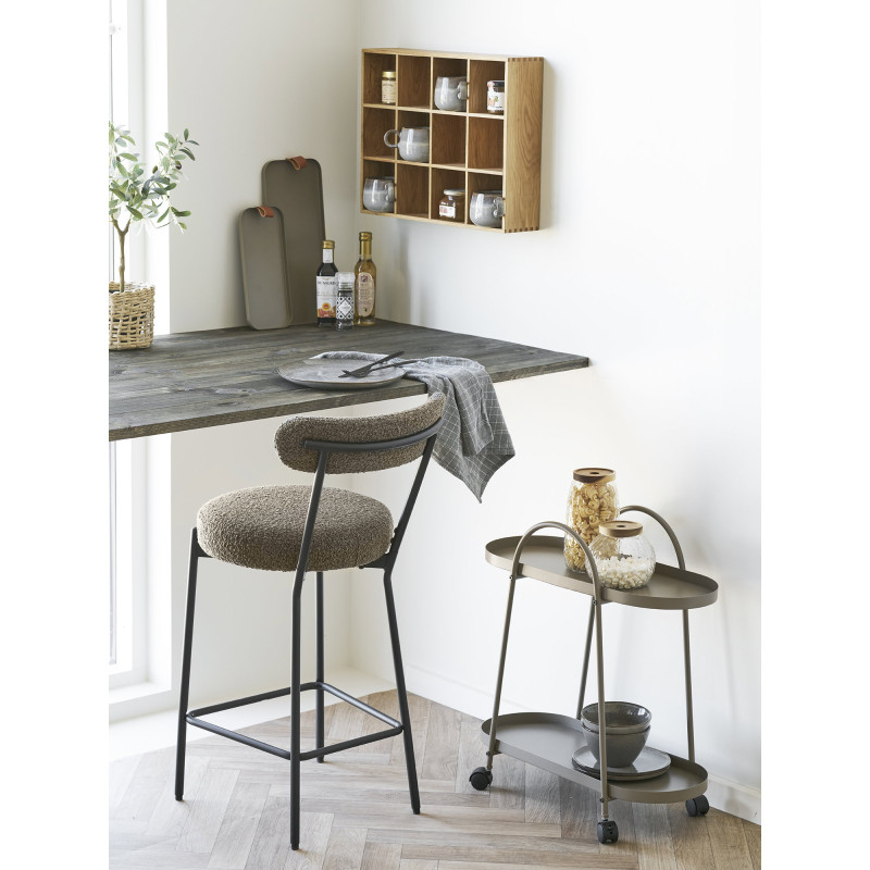 Étagère murale chêne 12 niches 51 cm Soria House Nordic - 5