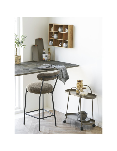 Étagère murale chêne 12 niches 51 cm Soria House Nordic - 5