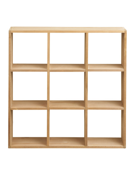 Étagère murale bois naturel 9 niches 46 cm Moss House Nordic - 3