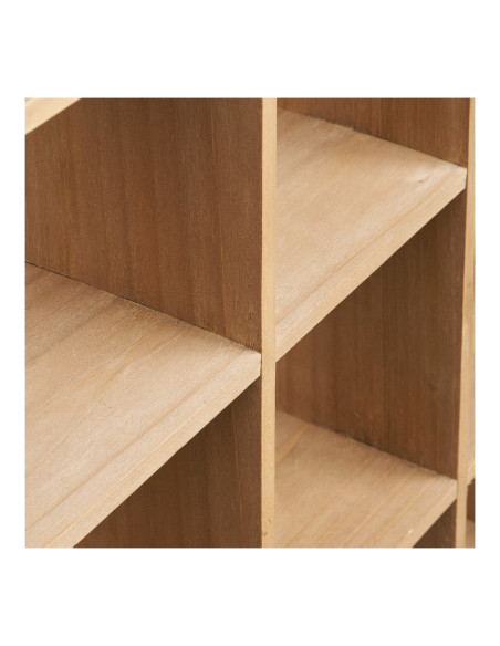 Étagère murale bois naturel 9 niches 46 cm Moss House Nordic - 4