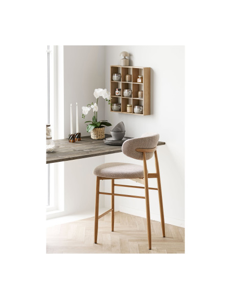Étagère murale bois naturel 9 niches 46 cm Moss House Nordic - 5