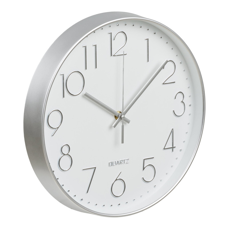 Horloge murale silencieuse verre argenté 30 cm Lalibela House Nordic - 3
