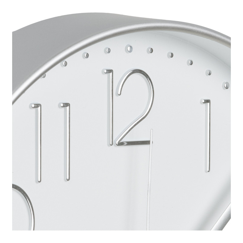 Horloge murale silencieuse verre argenté 30 cm Lalibela House Nordic - 5