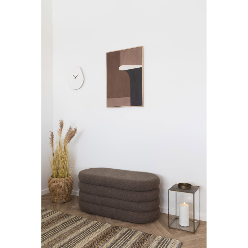 Banc coffre bouclette marron 103 cm Dartford House Nordic - 2