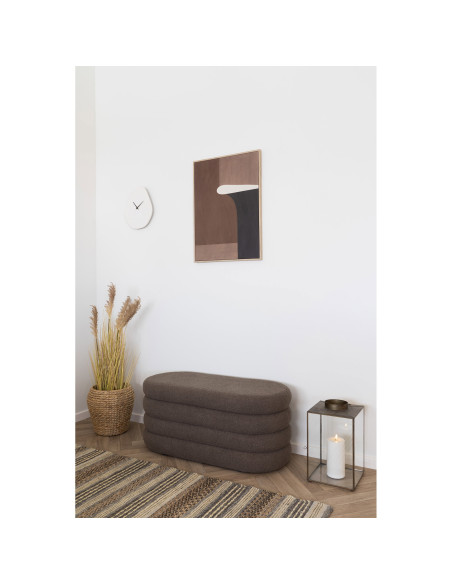 Banc coffre bouclette marron 103 cm Dartford House Nordic - 2