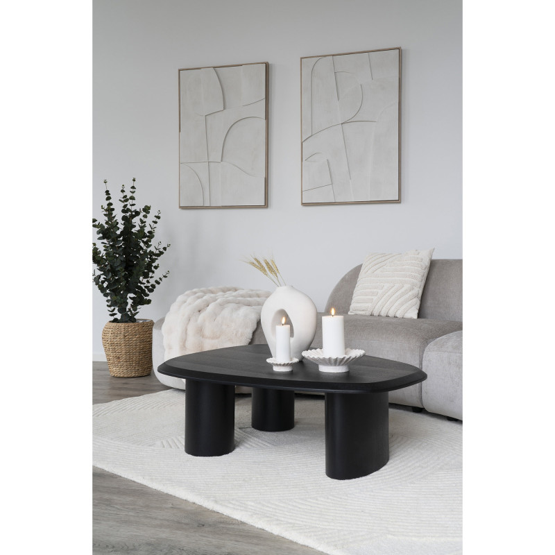Tapis laine écru relief 160x230 cm Pune House Nordic - 2