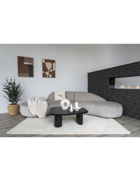 Tapis laine écru relief 160x230 cm Pune House Nordic - 5