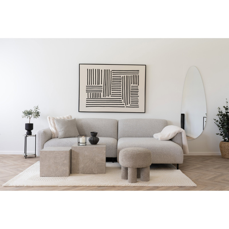Tapis laine écru relief 160x230 cm Pune House Nordic - 8