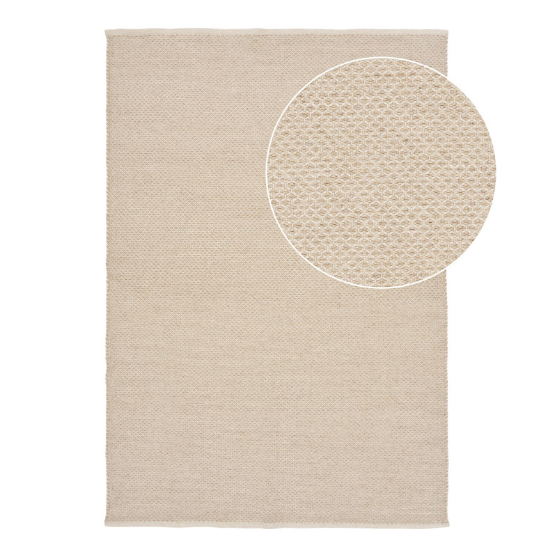 Tapis laine beige tissé main 200x300 cm Gaya House Nordic - 3