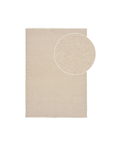 Tapis laine beige tissé main 160x230 cm Gaya House Nordic - 3