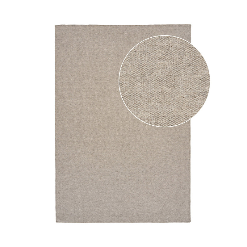 Tapis laine sable tissé main 160x230 cm Nila House Nordic - 3