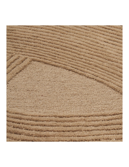 Tapis laine marron relief 160x230 cm Pune House Nordic - 3