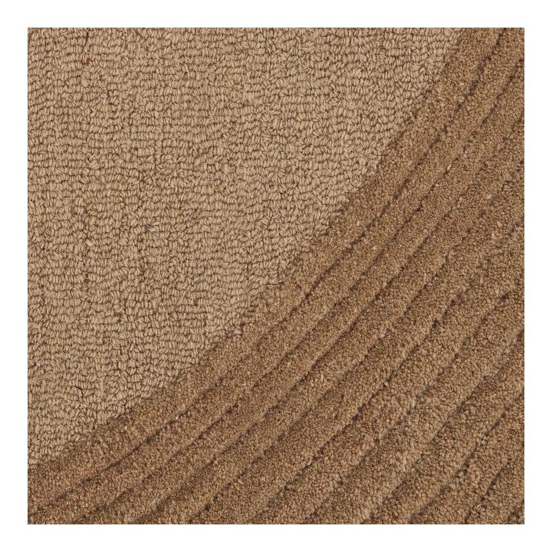 Tapis laine marron relief 160x230 cm Pune House Nordic - 4