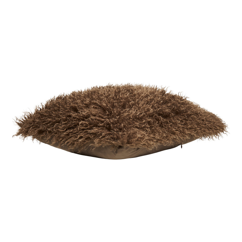 Coussin imitation fourrure marron 45x45 cm Zaria House Nordic - 3
