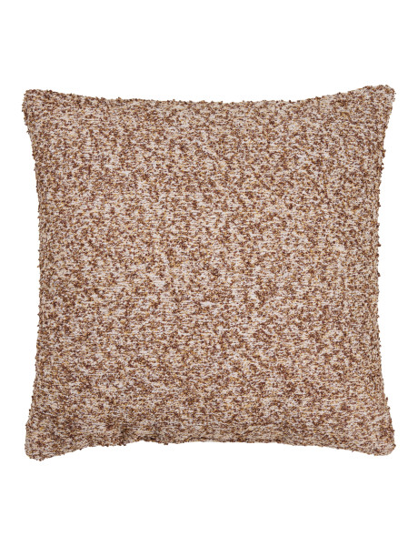 Coussin bouclette marron beige 45x45 cm Lamu House Nordic - 1