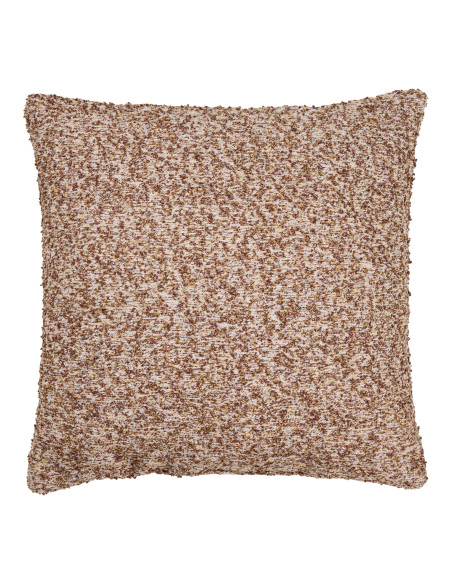 Coussin bouclette marron beige 45x45 cm Lamu House Nordic - 1