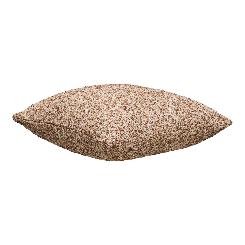 Coussin bouclette marron beige 45x45 cm Lamu House Nordic - 3