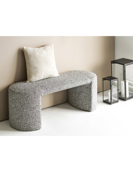 Coussin beige tissé 45x45 cm Leros House Nordic - 2