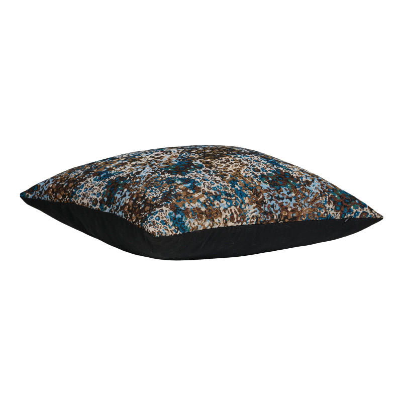 Coussin floral bleu marron 45x45 cm Blossom House Nordic - 3